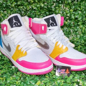 Jordan Botinha Branco com Rosa